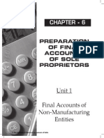 Preparation of Final Accounts of Sole Proprietors