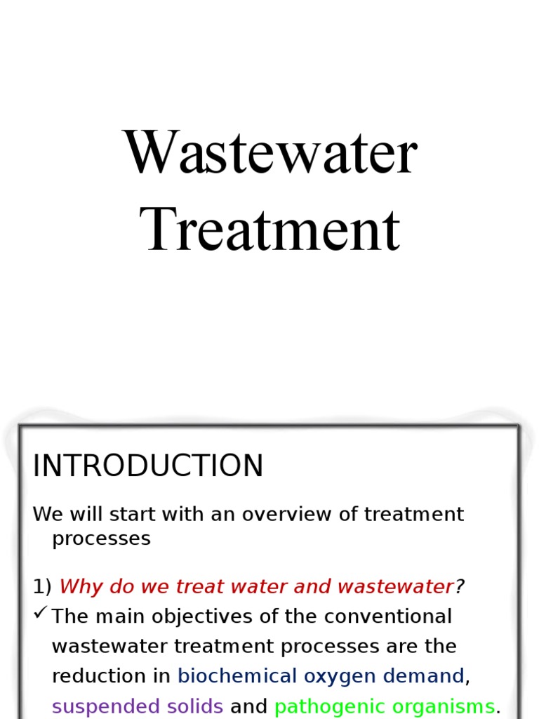Wastewater Treatment Process Overview | PDF | Sewage Treatment | Wastewater