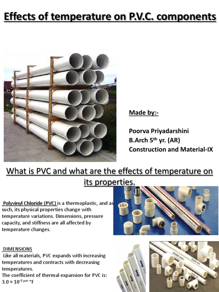 Effects of Temperature On PVC Components by Poorva Priyadarshini | PDF ...