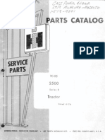 International 2500 Tractor Series B Parts Manual TC-175 - 4/1974