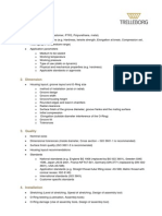 Checklist O-Ring Basics