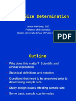 Sample Size Determination 03202012