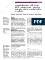 Re-treatment of patients with chronic hepatitis C virus genotype 4 infection with pegylated interferon and ribavirin