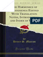 The Harmonics of Aristoxenus Edited With Translation Notes 1000101396