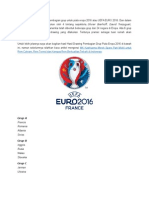 Drawing Uefa Euro 2016