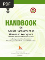 Handbook On Sexual Harassment of Women at Workplace