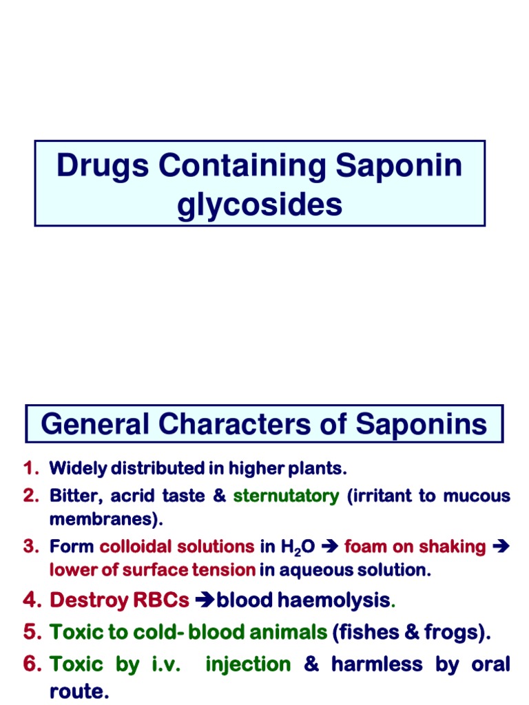 Drugs Containing Saponin Glycosides Almond Flavonoid
