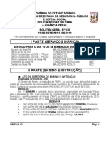 Certificados e cursos de policiais militares do Pará