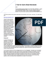 Do It Yourself (DIY) Test For Garlic Bloat Nematode