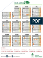 Calendario Laboral 2016 Andalucía