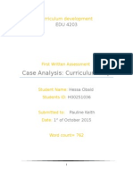 Framework of Curriculum Design