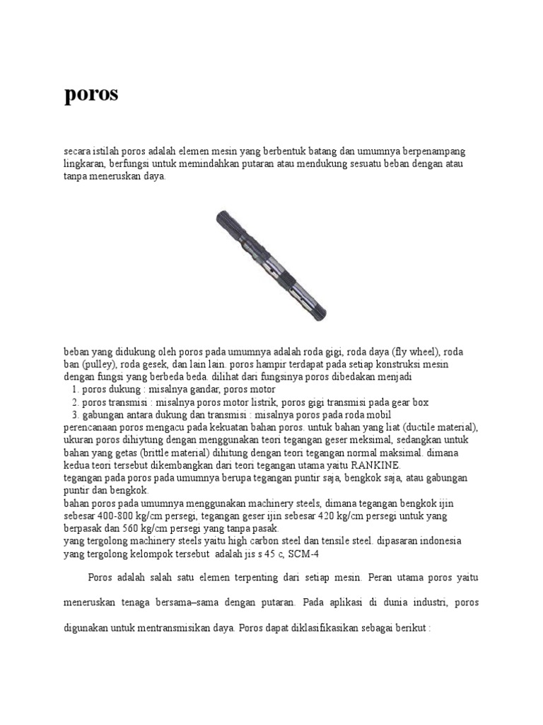 Poros | PDF