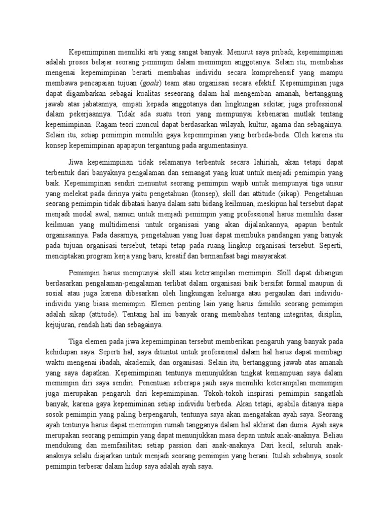 Essay kepemimpinan 05 picture