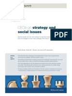 Strategy and Social Issues: Ceos On