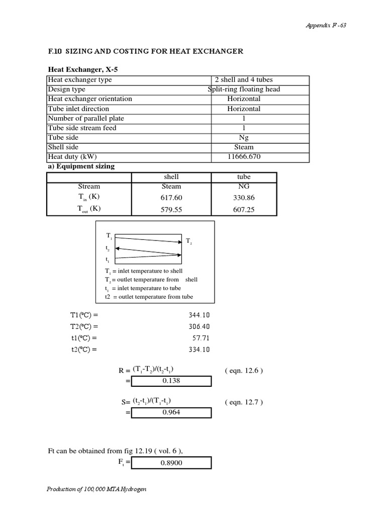 Heat Exchanger Design for Hydrogen Production | PDF | Fluid Dynamics ...