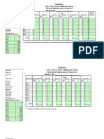 Example Life Cycle Cost Analysis Tool Current Maintenance Practices BASED ON