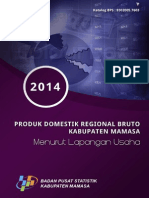 Produk Domestik Regional Bruto Menurut Lapangan Usaha Kabupaten Mamasa 2014