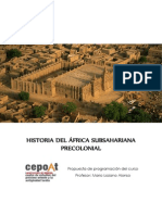 Programación Del Curso de Historia de África Precolonial - Propuesta CEPOAT