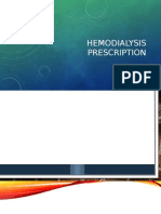 Hemodialysis Prescription