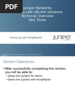 Juniper Networks Wireless LAN (WLAN) Solutions Technical Overview Part Three