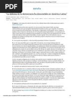 “La defensa de la democracia ha descendido en América Latina” _ España _ EL PAÍS