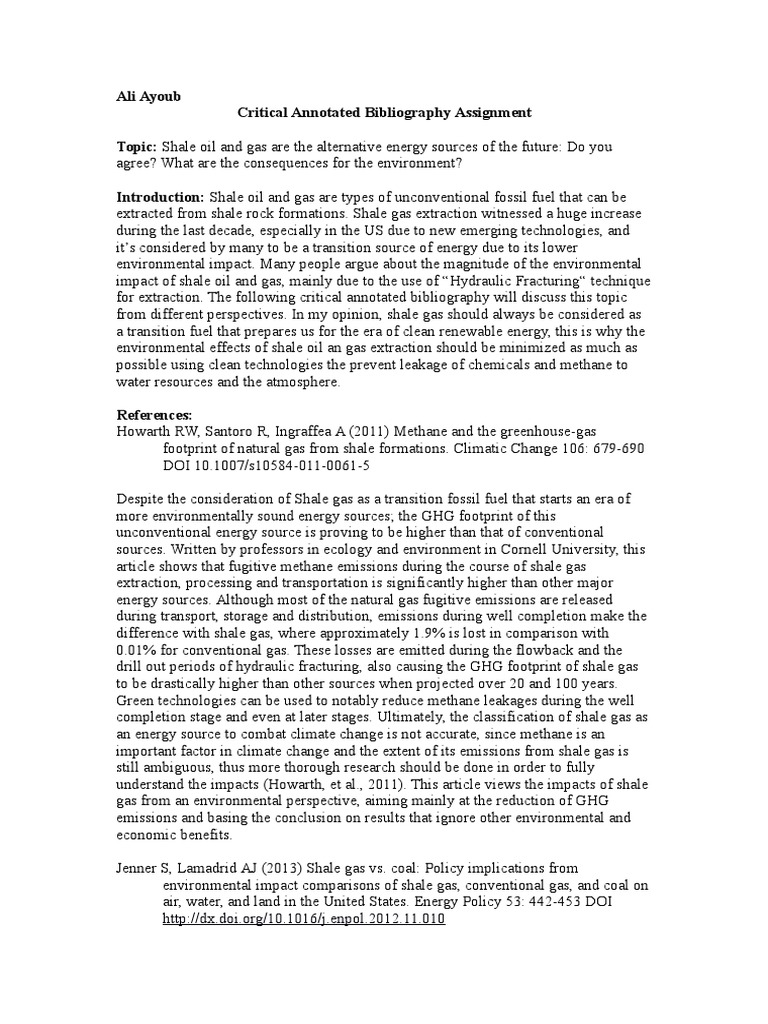 Annotated bibliography examples image