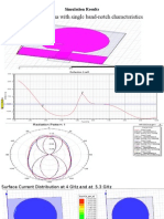 Proposed UWB Antenna With Single Band-Notch Characteristics: Simulation Results