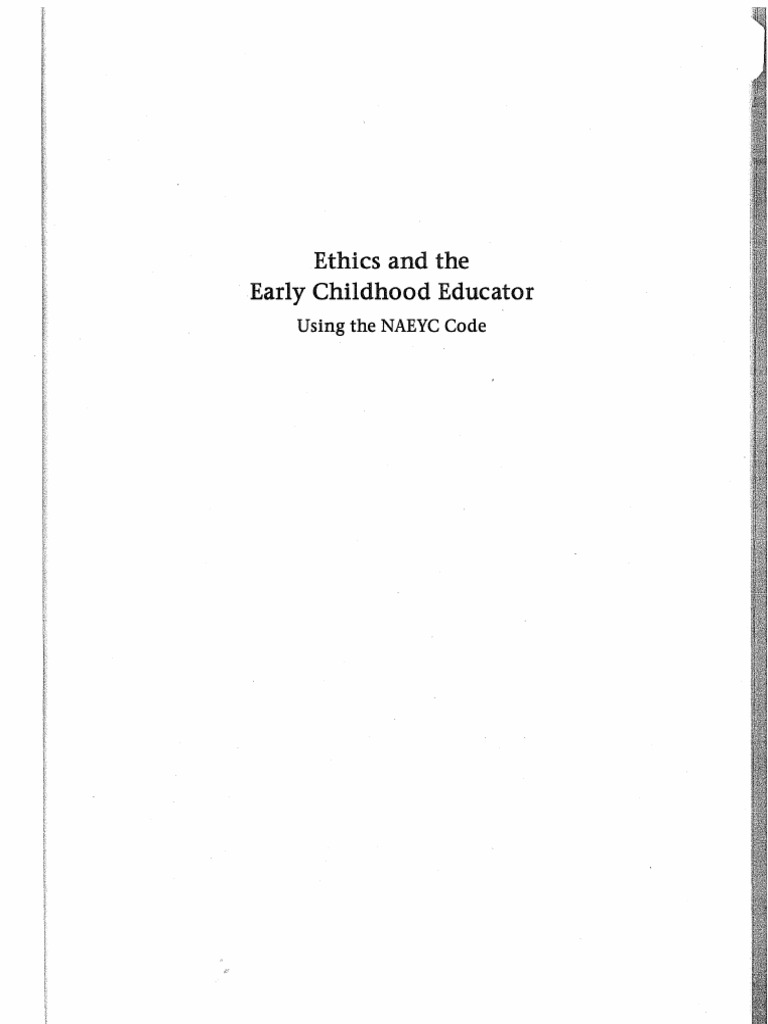 Naeyc Using The Code of Ethics | PDF