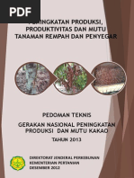 Download Pedoman Teknis Gerakan Nasional Peningkatan Produksi Dan Mutu Kakao by Hidayat Sambite SN293161117 doc pdf