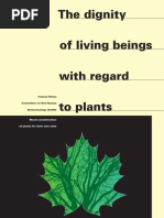 The Dignity of Living Beings with Regards to Plants