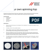 Make Your Own Spinning Top: You Will Need