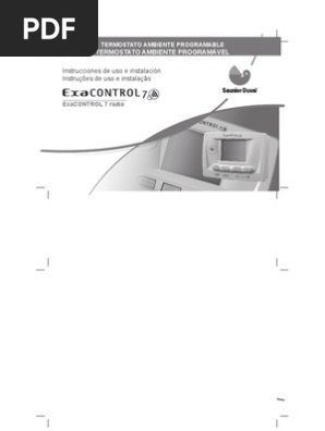 Termostato para calefacción - EXABOX - Saunier Duval - de ambiente /  programable / de pared