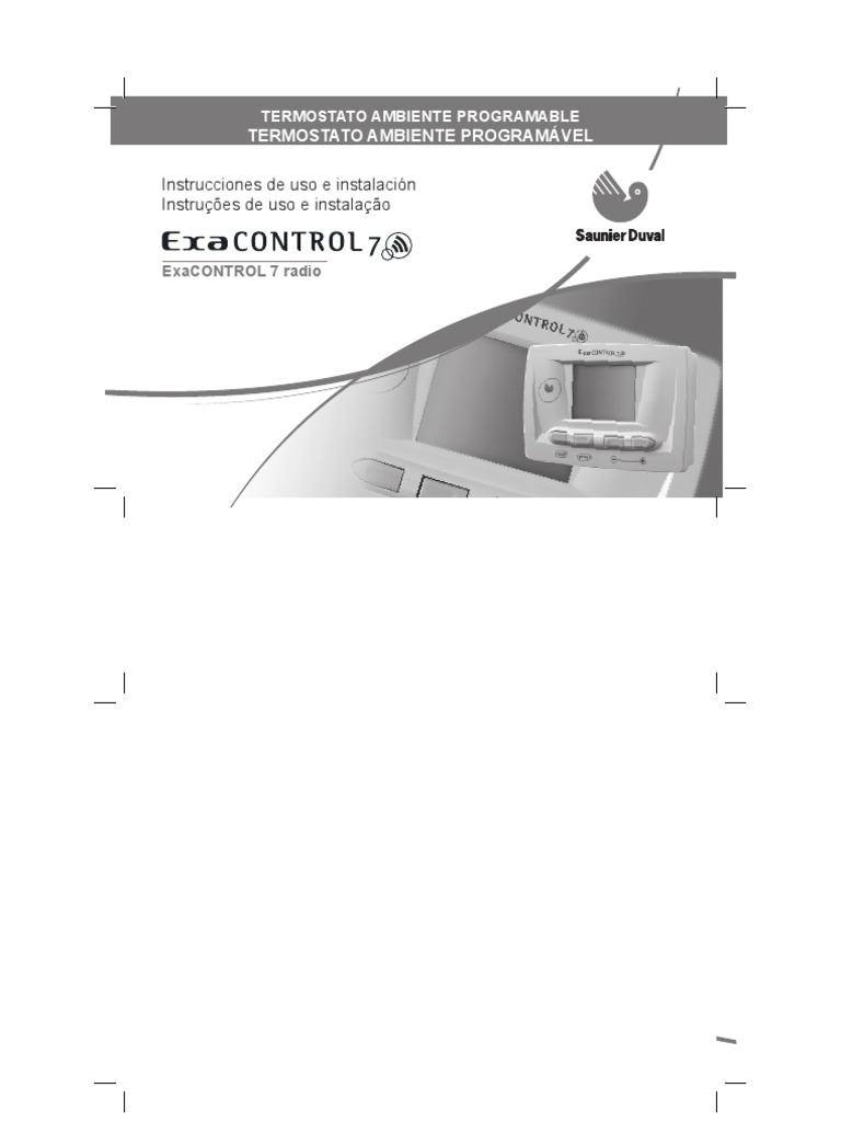 Termostato para calefacción - EXABOX - Saunier Duval - de ambiente /  programable / de pared
