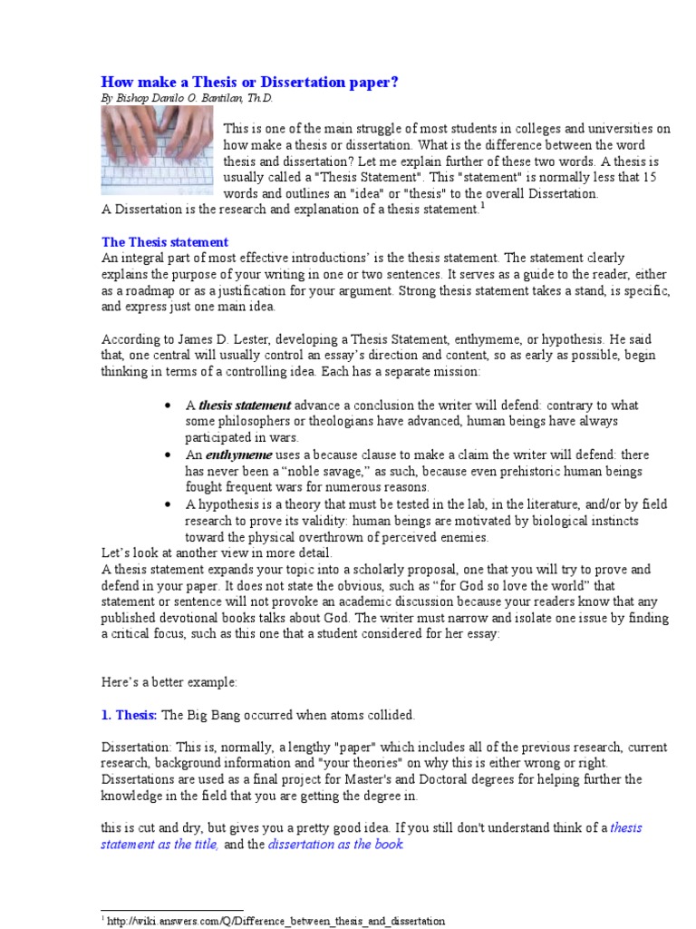 How To Make A Thesis or Dissertation Paper | PDF | Thesis | Plagiarism