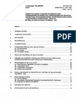 Sdt 201-420-120 - Procedimentos Gerais e Requisitos Minimos Para Qualificacao de Fornecedores de Produtos, Fornecedores de Servicos de Torre e Ou Deposte Para Telecomunicacoes