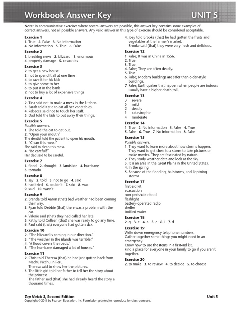 Unit 05 Workbook Ak | PDF | Disasters | Natural Hazards