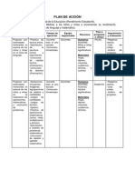 Plan de Acción Por Área de Trabajo