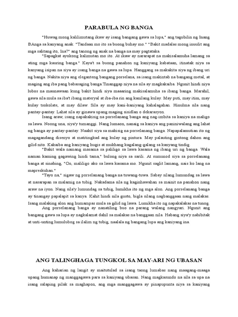 Parabula | PDF