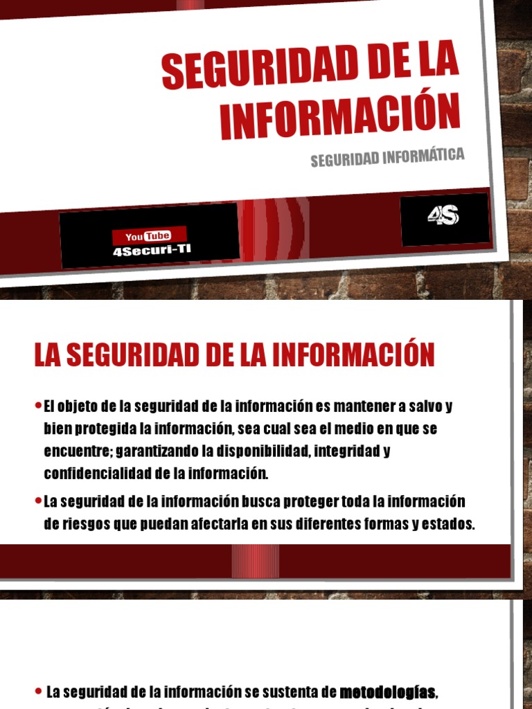 Seguridad de la Información y Ciberseguridad | PDF | La seguridad ...
