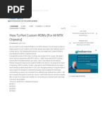 How To Port Custom ROMs For MTK SoCs (All Chipsets) 1
