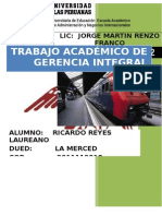 t. a. Gerencia Integral. 2015- II