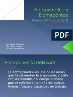 AntopometriA y BiomecaNica