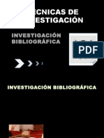 Tecnicas de Investigacion