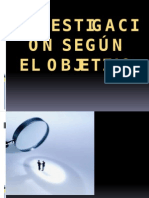 Investigación Según El Objetivo