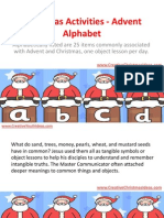 Christmas Activities - Advent Alphabet