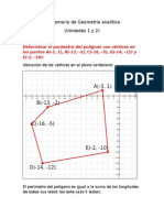 Problemario de Geometria Analitica Unidades 1 2 3 y 4