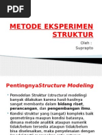 Metode Eksperimen Struktur