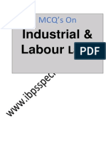MCQ's On Industrial, Labour and General Laws