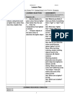 Lesson Plan: Grade/Subject: Grade 1 Science Unit: Creating Colour Lesson Duration: 30 Minutes