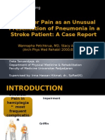 Shoulder Pain As An Unusual Presentation of Pneumonia in A Stroke Patient: A Case Report